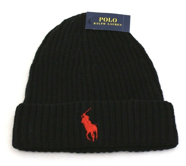 ralph lauren beanie black