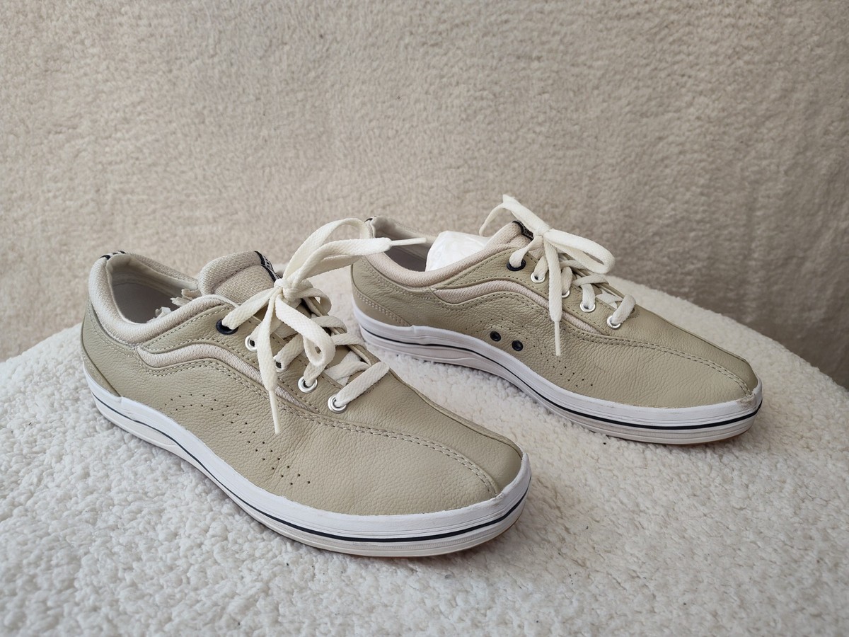 Keds Spirit Women Sneakers 10 Beige Leather Lace Up Comfort Casual Walking  Shoes | eBay