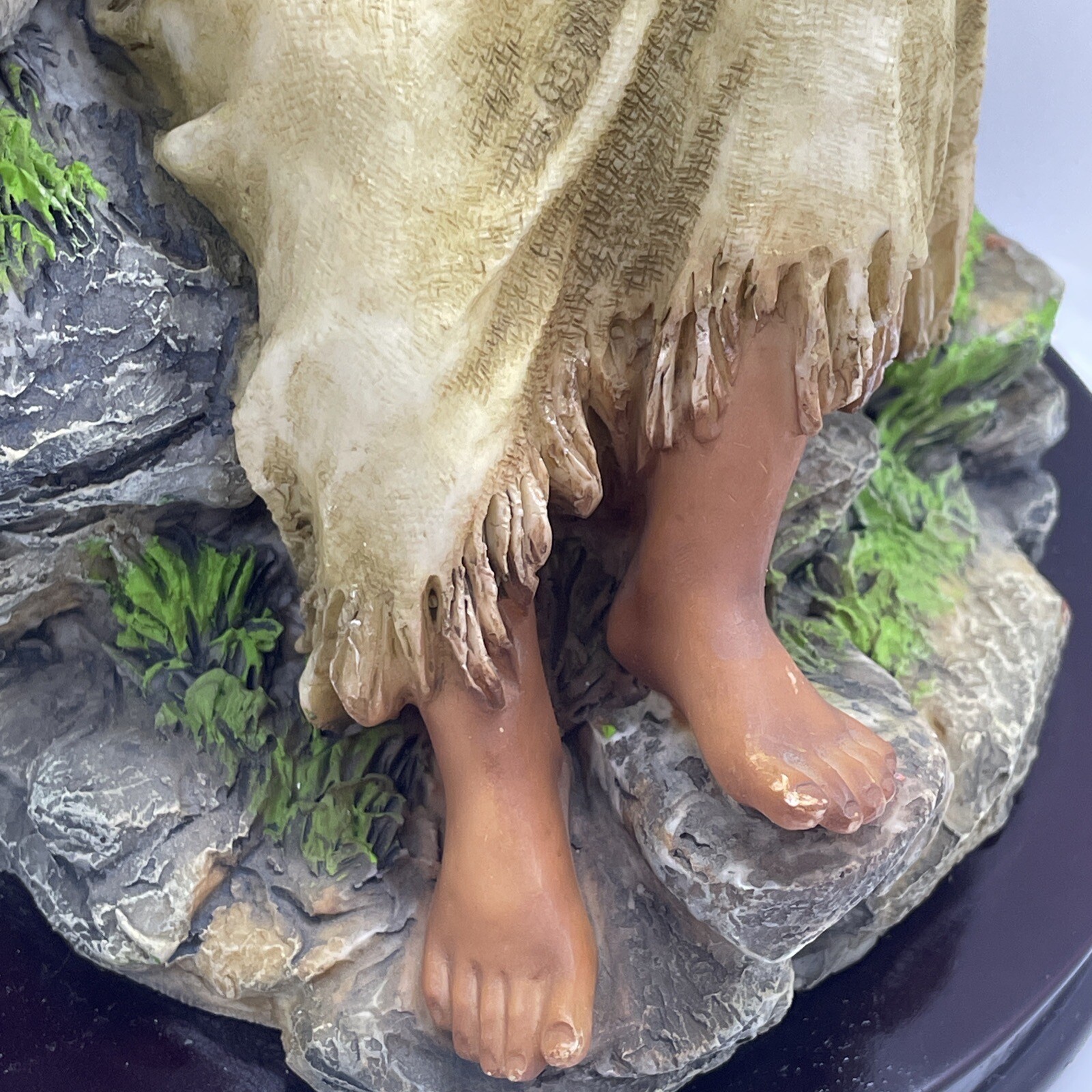 The Juliana Collection Native American Indian Lady & Wolf Big Figurine
