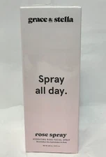 Grace And Stella Spray All Day Hydrating Rose Facial Spray 8.11 Fl Oz NEW IN BOX