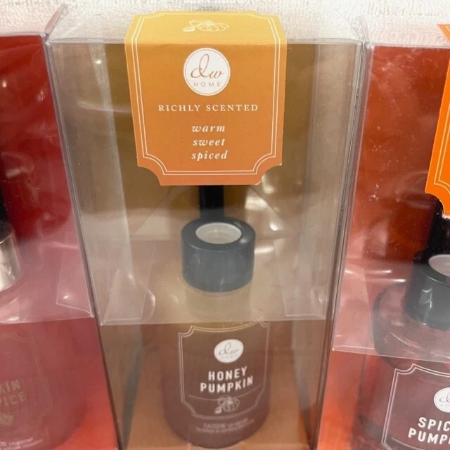 3 LOT - DW Home PUMPKIN ALL SPICE-HONEY PUMPKIN Scented Reed Diffuser 3.4 oz ea. - Image 3 of 4