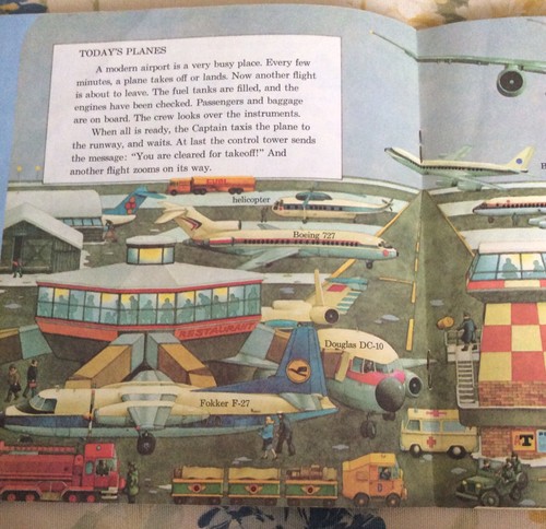 Vintage Childrens Book: All Kinds Of Planes By Seymore Reit 1978 - Foto 5 di 6