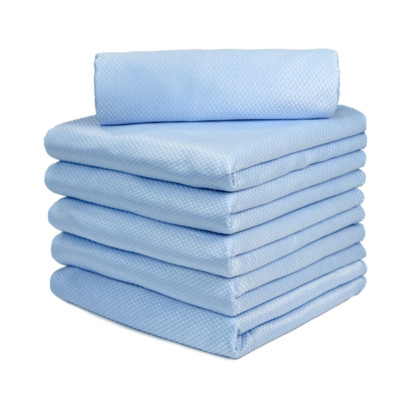 6pcs Microfiber Auto Glass Window Mirror Cleaning Detailing Towels 15''x18'' Blue