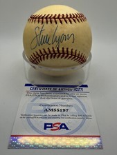 Steve Lyons Red Sox White Sox Signed Autograph OMLB Baseball PSA DNA *97