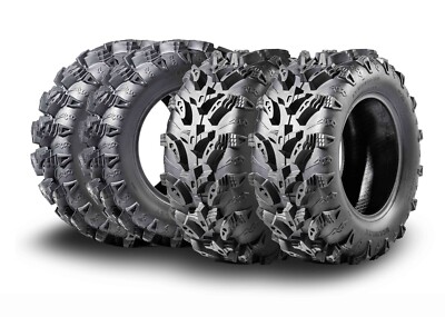 MCKINLEY UTV ATV Tires 27X10-12 & 27X12-12 6 Ply Full Set Super Mud Offroad