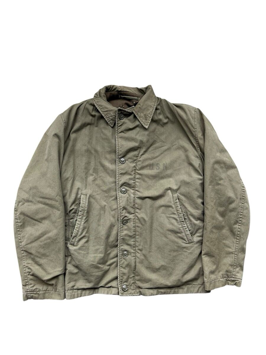 Vintage 40s WW2 N4 Deck Jacket M41 Mens Small USN Navy Vintage 40s WW2 N4 Deck Jacket M41 Mens Small USN Navy