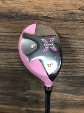 USED RH Petite Ladies Pink X-Balance Turbo Power #3 Hybrid Lady Flex 5937-XB3H