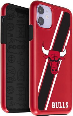 FOCO NBA Chicago Bulls Dual Hybrid Case for iPhone 11 & XR (6.1'')