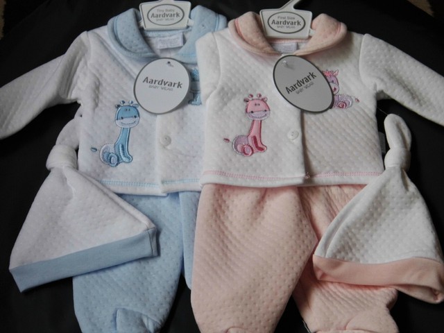 Premature baby girl clothes dress pants hat set tiny baby 3-8 lbs BNWT