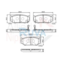 Fits Suzuki Swift 2010- 1.2 1.6 Ruva Front Brake Pads Set 5581071L02
