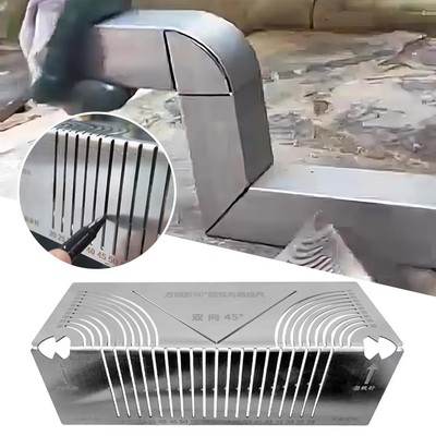 Adjustable Angle Arc Marking Tool Multi-Purpose Steel Pipe Bend Drawing Tool