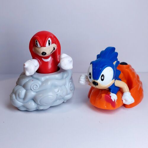 Vintage 90's McDonald's Sonic & Knuckles Collectible Toy Figures - Picture 1 of 7