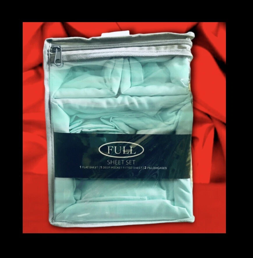 *JUEGO DE SÁBANAS TAMAÑO COMPLETO Ashley Taylor Aloe Vera Bambú DeepPocket 2000 CONTADOR DE HILOS Foto 4 de 4