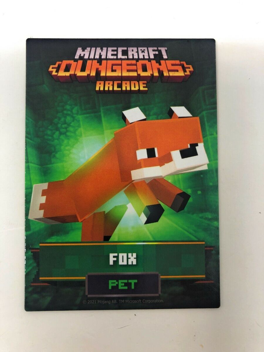 Minecraft Dungeons Arcade Fox #57/98 Unused N/M