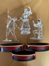 SWAROVSKI  CRYSTAL-MINT CONDITION-SCS MASQUERADE TRILOGY SET 1999 - 2001