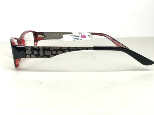 New~ APPLE BOTTOMS Eyeglasses 74153 black red 53-17-135 women $76 FRAMES - Picture 8 of 13