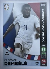 Ousmane Dembele #57 2024 Topps UEFA Euro Cards  Lidl Exclusive RO Match Attax