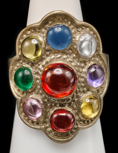 Holy Collection Regenbogen Naga Auge Noppakao Charm Thai Amulett Ring 10,5 US CK80 - Bild 1 von 9