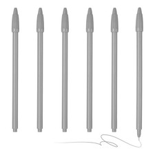 6Pcs Colored Gel Ink Pens, 0.5mm Gray Gel Ink Ballpoint Pens, Gray
