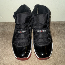 Jordan Air Jordan 11 Retro Bred Men  s Black/Red/White High Top Sneakers