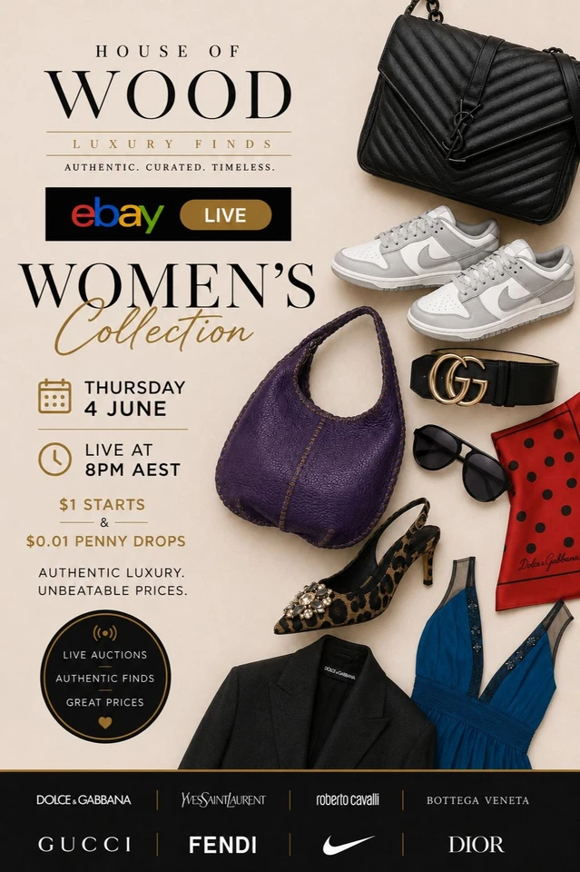 Women's Designer Luxury | $1 Starts | Dolce & Gabbana, Gucci, Fendi