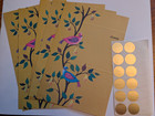 BRIGHTNOTES Fold-Up (5) Note Cards with 10 Gold Seals w/Original Packaging — photo 9