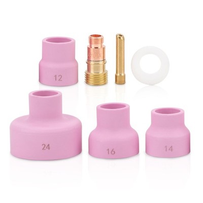 Alumina Ceramic Welding Cup Set,#12#14#16#24 Cups 0.1in Thickness... 