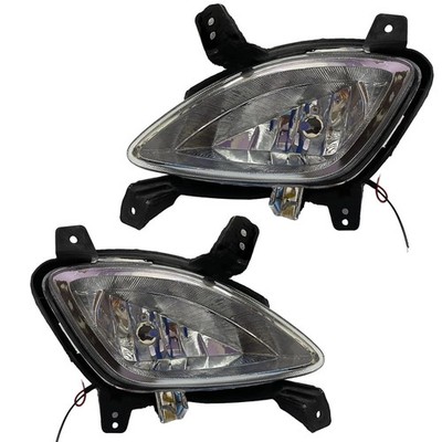 Halogen Fog Lamp Set For Hyundai I10 With Bulb (Pair) 2010-2013 Type 2