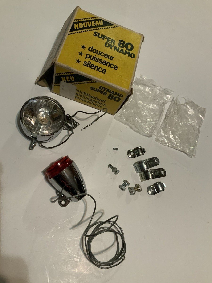 Dynamo Vélo Vintage SOUBITEZ 12 Argent - 6V 3W - Années 60-80 NOS
