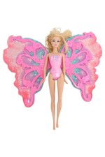 MATTEL Barbie Ankleidepuppe Schmetterlingsflügel Rosa 30cm Farbenfroh Feminin