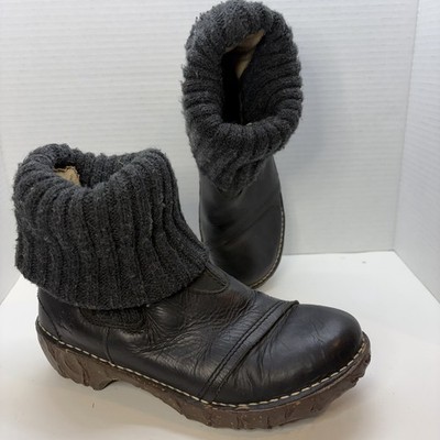 El Naturalista Women's  Ankle Boots Size UE 38  USA 5 Excellent Condition Black