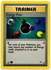Pokemon - 1st Edition Gym Heroes Energy Flow 122/132 LP