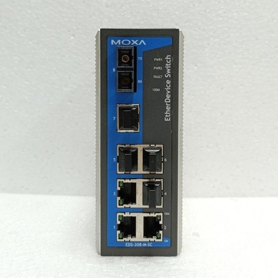 Moxa EDS-308-M-SC Industrielle Schalter 8-Port P/N 1201003084013 - Lesen