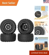 12mm Hex RC Wheels and Tires for 1/14 Hyper Go H14BM Tires and Wheels for 1/1...