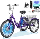 EOYOBIKE Electric Tricycle for Adults 24'' Electric Trike 350W 36V 40Miles Range