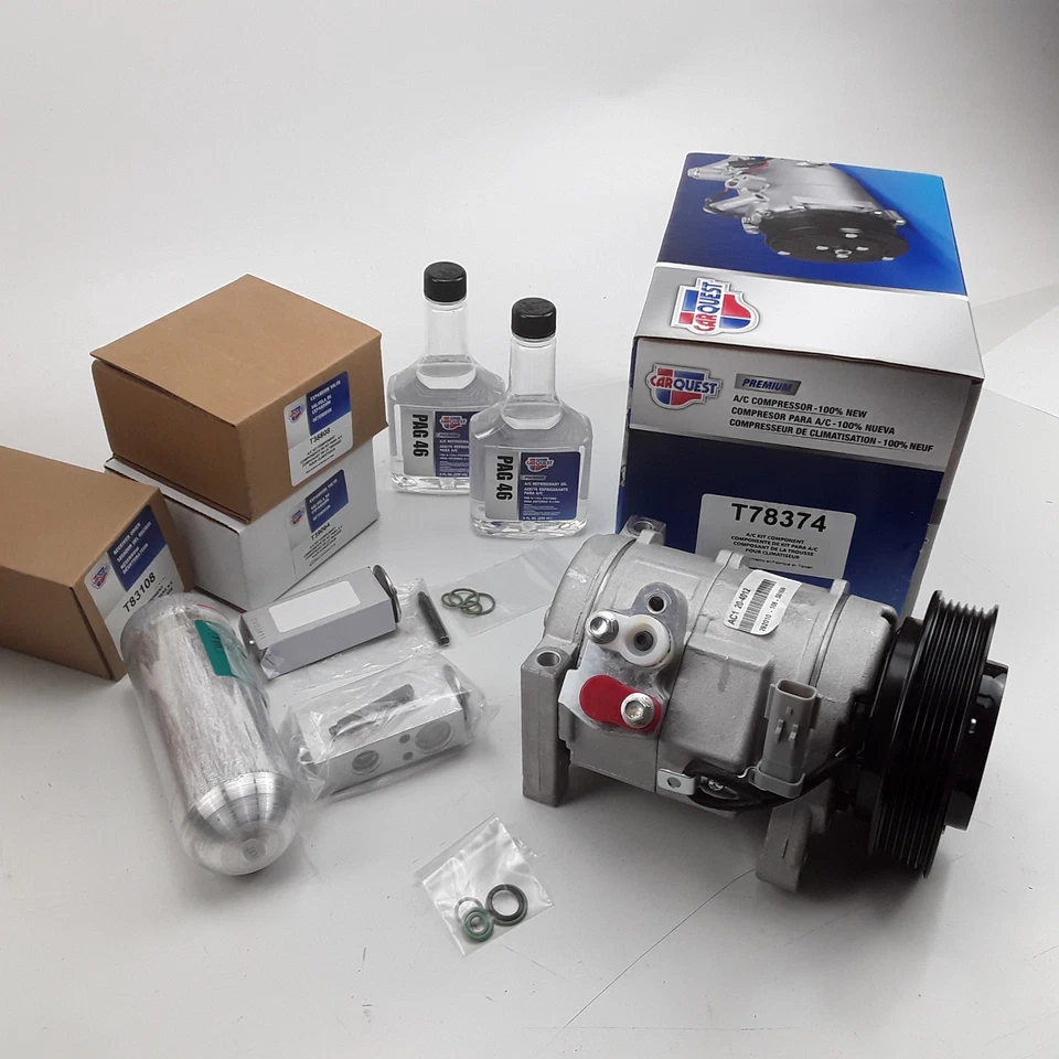 Conjunto de kit de compresor de aire acondicionado para Chrysler Town & Country Dodge Caravan 2001-2003 Foto 2 de 4