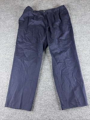Bugle Boy Baggy Mens 40x30 Navy Blue Pants Pleated 90s Vintage Skater