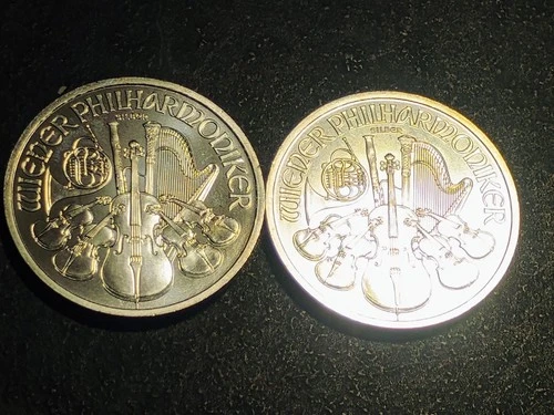 Lot Of 2 2011 Austrian Philharmonic 1oz .999 Fine Silver BU 1.50 Euro BU