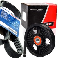 Bosch 5PK1135 Keilrippenriemen + Rolle FüR Renault Clio II Thalia I 1.5 Dacia