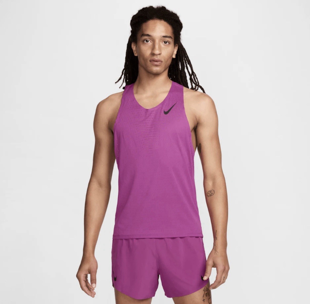 Mens Sz Large Nike Aeroswift Dri-Fit ADV Running Singlet Hot