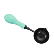 4" Wax Seal Spoon, 1Pcs Painted Wax Sealing Melting Spoon, Light Green