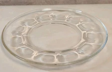 Vtg Pyrex Ovenware Clear Glass Deviled Egg Plate Oyster Appetizer Platter 11"