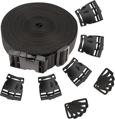 16 Yards X 1.5 Inch Nylon Webbing Strap, Heavy Webbing Strap with Flat Side Rele