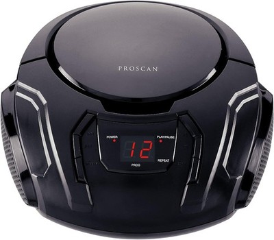 PROSCAN Elite Portable Stereo Boombox CD Player with AM/FM Radio,LED Display NEW