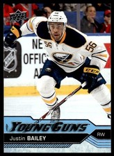 2016-17 Upper Deck Young Guns Justin Bailey Rookie Buffalo Sabres #246