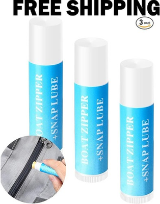 #ad BBTO 3 Pcs Snap and Zipper Lubricant Zip Wax for 1 Count Pack of 3 Black $9.88