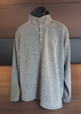 Wrangler Fleece Pullover Sweater Quarter Zip Mens XL Long Sleeve Heathered Gray