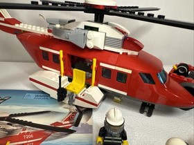 LEGO CITY: Fire Helicopter (7206) Near Complete New Stickers