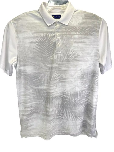 Jack Nicklaus Stay Dri Mens Sz Medium White/Grey Golf Polo Shirt (X7) NW/OTs