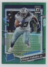 2023 Panini Donruss Optic Rated Rookie Green Hyper Prizm Viliami Fehoko Jr 15sx